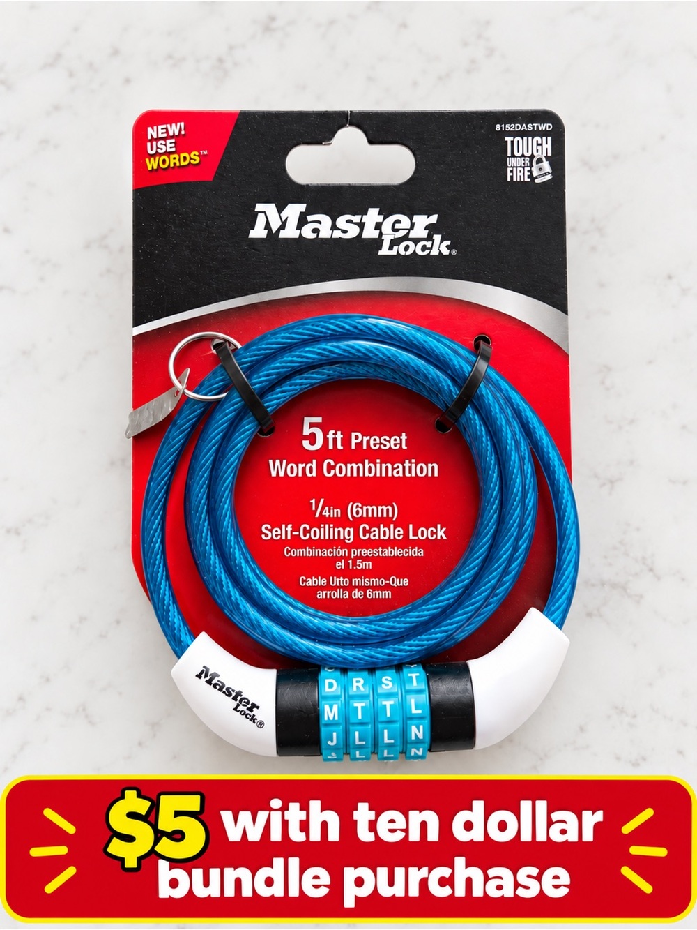 Masterlock Bike Lock Cable
